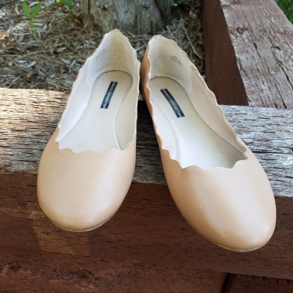 French Connection leather flats